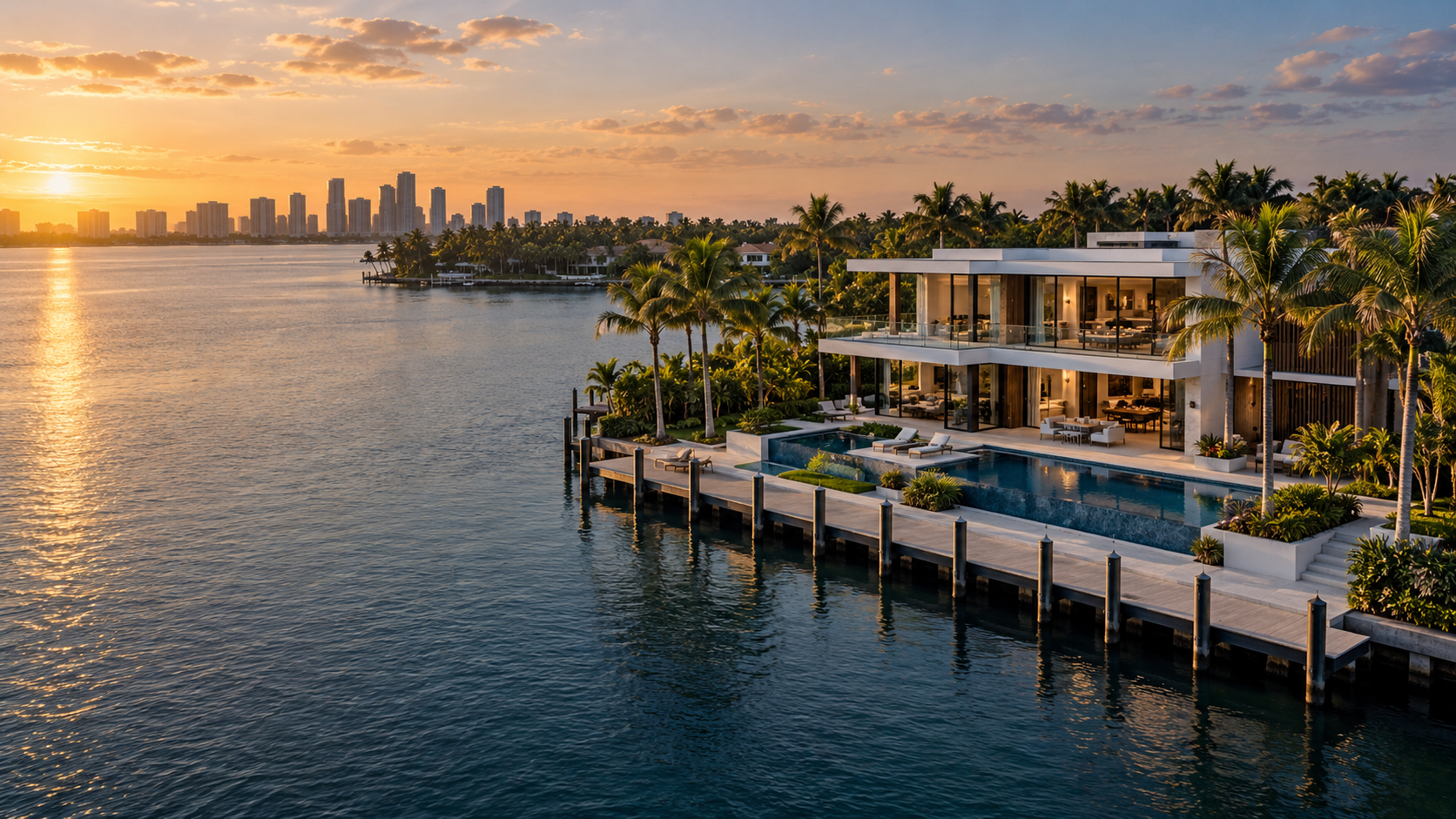 Modern South Florida waterfront residence